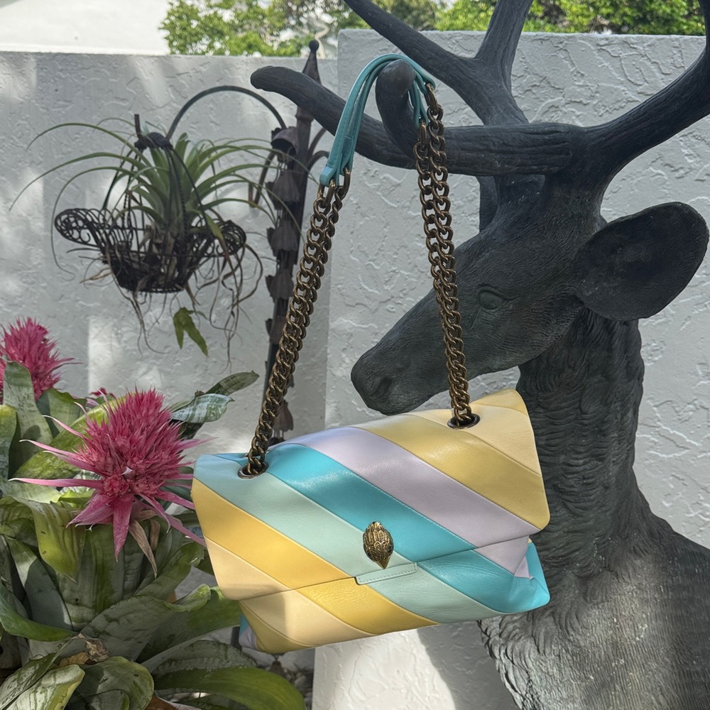 Kurt Geiger London Pastel Striped Shoulder Bag